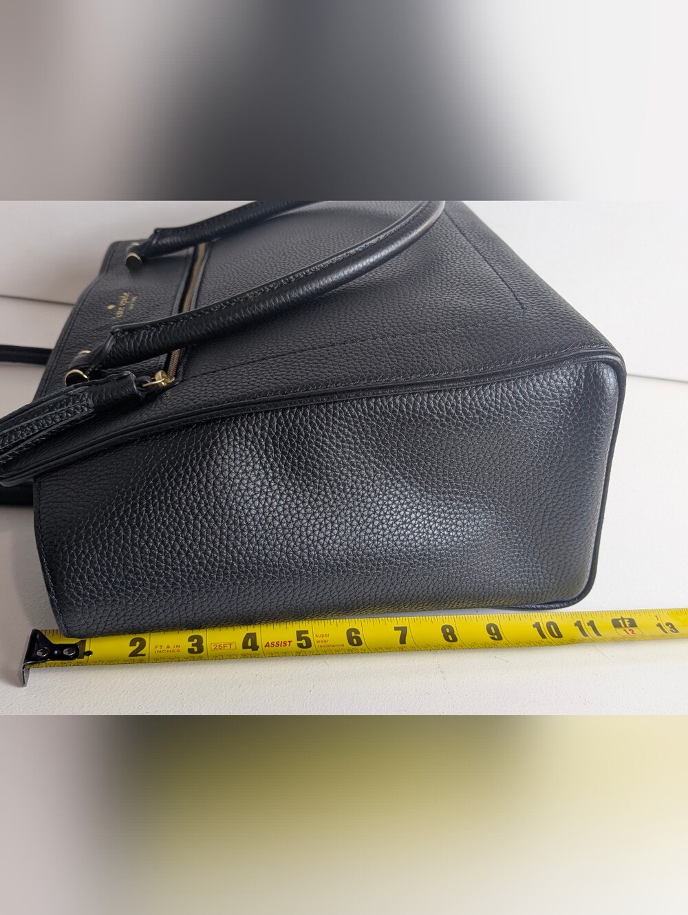 KATE SPADE NEW YORK ALLYN CHESTER STREET BAG SATCHEL PEBBLED LEATHER BLACK EUC - Picture 10 of 15
